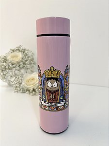 Garrafa Térmica Infantil Nossa Senhorinha Aparecida Rosa