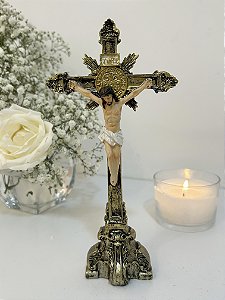 Crucifixo 20 cm Resina Importada
