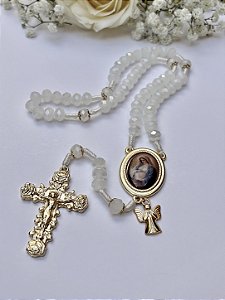 Terço Nossa Senhora Grávida Cristal