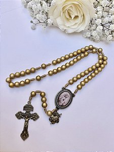 Terço Nossa Senhora de Fátima Metalizado