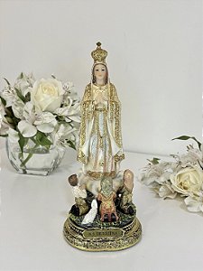 Nossa Senhora de Fátima com Pastores 20 cm