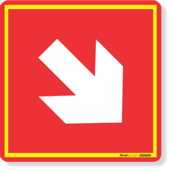 Placa Seta Diagonal à Direita / Esquerda – E15/E16