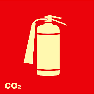 Placa Extintor CO2 – E5 CO2