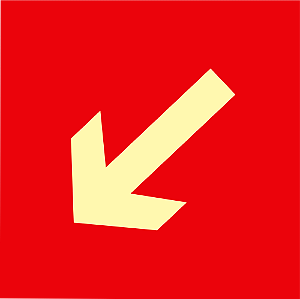 Placa Seta Diagonal à Direita / Esquerda – E15/E16