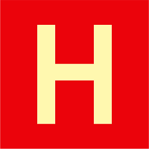 Placa Hidrante de Incêndio – E8