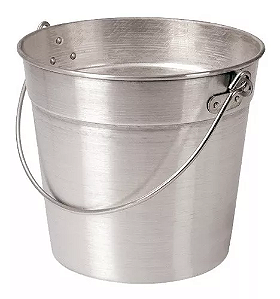 BALDE 18 LTS DE ALUMINIO COM CORDOALHA C/ CABO TERRA SILKSTAR