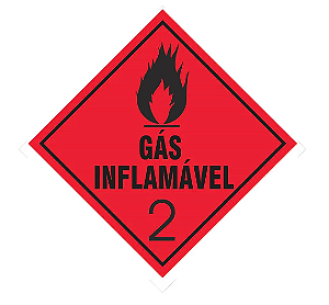 PLACA SIMBOLOGIA GAS INFLAMAVEL 2