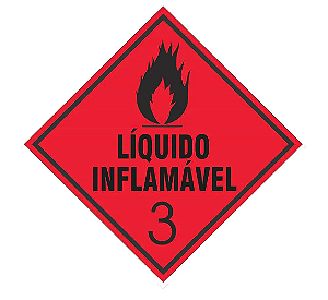 PLACA LIQUIDO INFLAMÁVEL 3