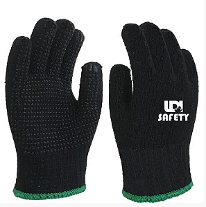 LUVA TRICOTADA PRETA C/ PIGMENTO CA42426