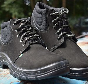 BOTINA NOBUCK PRETO ECOSAFETY -  NR35 AO NR45 CA40677