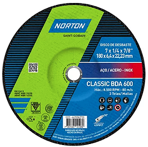 DISCO DESBASTE CLASSIC 4" BDA 600 - NORTON