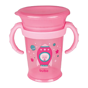 Buba Copo de Treinamento 360 Rosa 210ml
