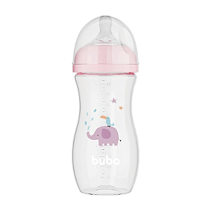 Buba Mamadeira Easy Flow Anticólica Elefante Rosa 270ml