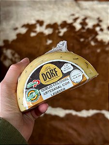 QUEIJO COLONIAL ARTESANAL COM LAVANDA DORF - MEIA LUA
