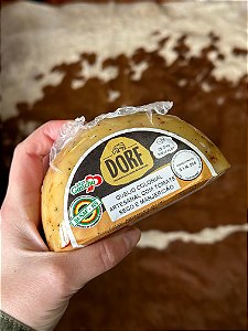 QUEIJO COLONIAL ARTESANAL COM TOMATE SECO E MANJERICÃO DORF - MEIA LUA