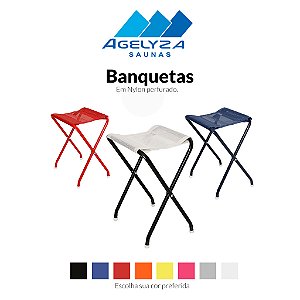 Banqueta para sauna fixa