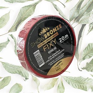 Fita isolante Fixy 20m cada - Inteira ou Cortada p/ Bronzeamento - Vermelha