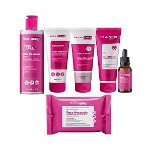 Kit Solução Total Rosa Mosqueta Cuidado Facial Com Sérum Completo