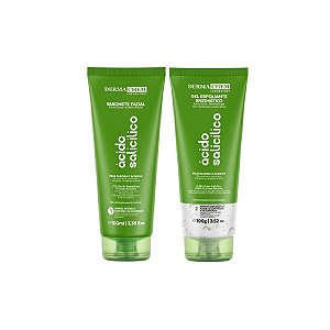 Kit Sabonete e Esfoliante Ácido Salicílico Antioleosidade
