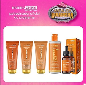Kit Natal da Boiadeira Solução Total Vitamina C Cuidado Facial Com Sérum