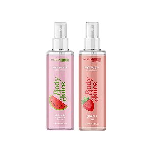 Kit Body Splash Corporal Linha Juice Melancia e Morango 200ml Cada