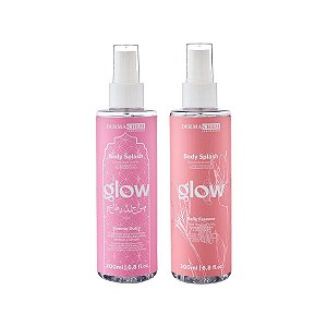 Kit Body Splash Glow Famme Dulce e Belle Essence 200ml Cada