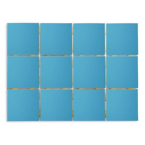 Pastilhas Cerâmicas Azul Céu 10X10 cm - Caixa C/ 1,95m²