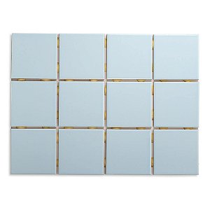 Pastilhas Cerâmicas Azul Piscina 10X10 cm - Caixa C/ 1,95m²