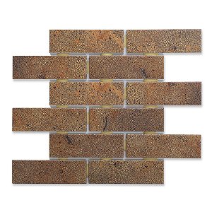 Pastilhas Cerâmicas Basalto 05X15 cm - Caixa C/ 1,42m²