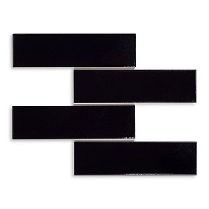 Pastilhas Cerâmicas Black 07X26 cm - Caixa C/ 0,92m²