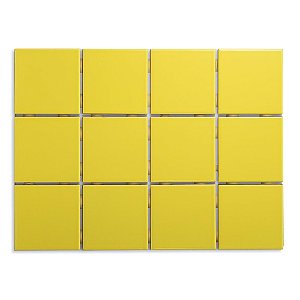 Pastilhas Cerâmicas Canário 10X10 cm - Caixa C/ 1,95m²