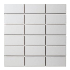 Pastilhas Cerâmicas Gelo 05X10 cm - Caixa C/ 1,5m²
