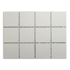 Pastilhas Cerâmicas Gelo 10X10 cm - Caixa C/ 1,95m²