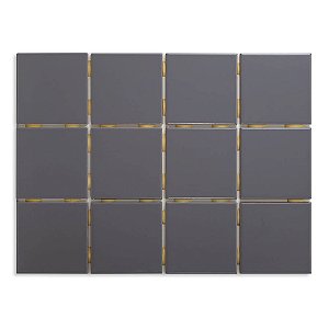 Pastilhas Cerâmicas Plomo 10X10 cm - Caixa C/ 1,95m²