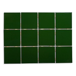 Pastilhas Cerâmicas Verde 10X10 cm - Caixa C/ 1,95m²