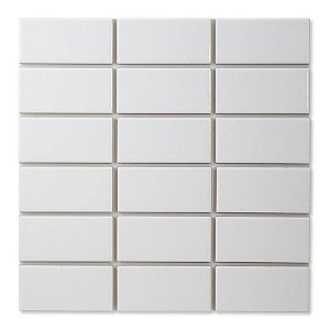 Pastilhas Cerâmicas White 05X10 cm - Caixa C/ 1,5m²