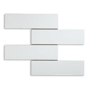 Pastilhas Cerâmicas White 07X26 cm - Caixa C/ 0,92m²