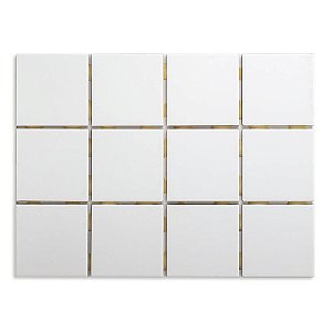 Pastilhas Cerâmicas White 10X10 cm - Caixa C/ 1,95m²