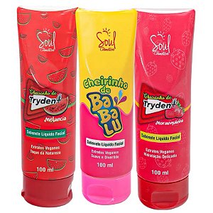 Sabonete Líquido Facial Cheirinho Melancia / Moranguinho - Soul Cosméticos