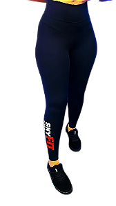 Calça leggin Feminina Preta Blackout Uniforme Skyfit