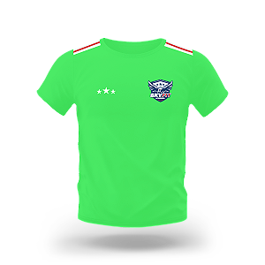 Camiseta Dry-fit Verde Florescente para Academia Uniforme SKYFIT Unissex