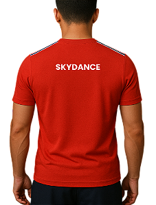 Camiseta SKYDANCE Vermelha Uniforme SKYFIT Unissex