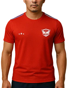 CAMISETA DRY-FIT EDUCAÇÃO FISICA VERMELHA UNIFORME SKYFIT - UNISSEX - POLIESTER