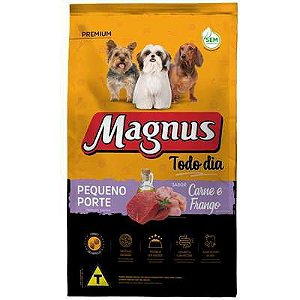 Saco Ração Magnus Mini Bits Carne e Frango 15kg