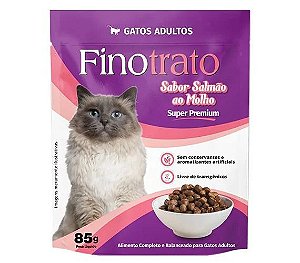Sachê Gato Adulto Salmão Fino Trato 85g