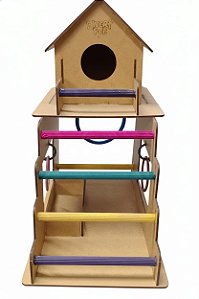 Casinha para Passaros Duplex Luxo