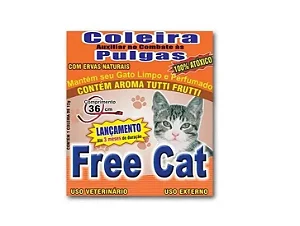 Coleira Auxiliar a Pulgas Free Cat