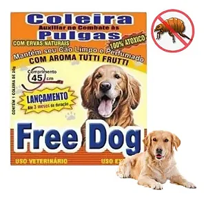 Coleira Auxiliar a Pulgas Free Dog