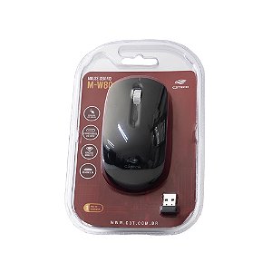 MOUSE S/FIO RECARREGAVEL M-W80BK PRETO C3T