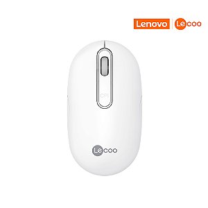MOUSE S/FIO RECARREGAVEL WS207 BRANCO LECOO